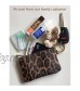 Heesch 2 Pack Mini Coin Purse Leopard Change Purse Small Zipper Pouch Wallet for Women