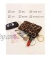 Heesch 2 Pack Mini Coin Purse Leopard Change Purse Small Zipper Pouch Wallet for Women