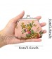 Honbay 4PCS Canvas Floral Coin Purse Kiss Lock Change Purse Vintage Trinkets Pouch