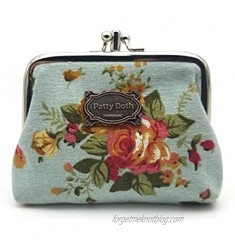 Patty Both Cute Classic Floral Exquisite Buckle Coin Purse