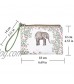 Rantanto Cute Classic Exquisite Canvas Cash Coin Purse Make Up Bag Cellphone bag With Handle (BG0001 Flower Elephant)