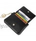 Women's Leather Zipper Coin Purse Small Pouch Change Wallet with Keychain