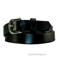 1 Plain Smooth Leather Dress Belt by YourTack 100% USA Full Grain Leather Black Brown