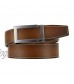 CHAOREN Italian Ratchet Belt Genuine Leather for Jeans Comfort Casual Belt – No Magnet or Spring Adjustable Trim to Fit