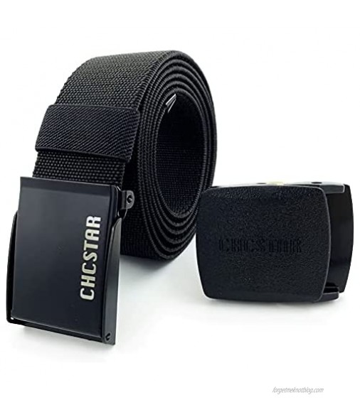 CHCSTAR Elastic Web Belts for Men – Casual Belts Adjustable For Men Big and Tall 54 Stretch Tactical Belts For Shorts Jeans