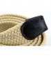 Men's Braided Stretch Belts Elastic Canvas Woven Belts for Men Jeans Shorts Casual Golf Belt Thick 3/16'' Wide 1 3/8''