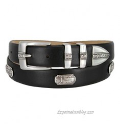 Mens Leather Italian Dress Belt 1-1/8 Wide v-21521-33