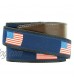 Nexbelt Hampton USA Blue Ribbon with Brown Leather Ratchet Golf Belt