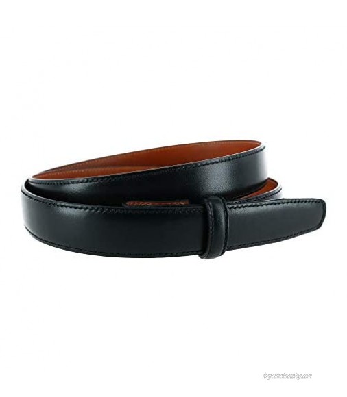 Trafalgar Men's Cortina Leather 25mm Belt Strap