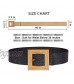 2 Pack Woven Waist Belts for Women Fashion Wide Elastic Braided Womens Belts for Skinny Dress