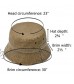 3 Pack Vintage Cotton Washed Plain Denim Packable Retro Bucket Hats Soft Outdoor Travel Caps for Men & Women