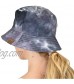 C.C Unisex 100% Cotton Packable Reversible Tie Dye Bucket Sun Hat