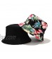 Floral Print Bucket Hat Hawaii Vintage Fisherman Hats Summer Reversible Packable Cap