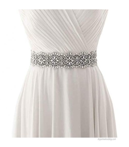 HONGMEI Rhinestone Bridal Belt Crystal Wedding Dress Belt Shiny Wedding Accessories