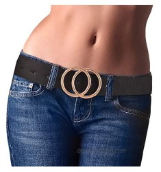 Ssumday Women's Reversible Leather Belts for Jeans Pants with Fashion Rotated Buckle