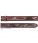 Unisex Full Grain Genuine Leather Hand Painted Eagle Belt Strap Without Buckle