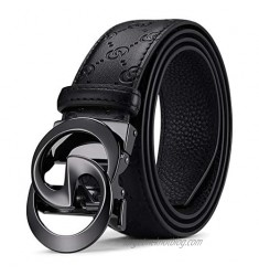 VANNANBA Ratchet Belts for Men Design Belts for Work Automatic Black Gold Buckle with Belts Box  Father Day's Gift