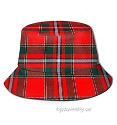 vdcucc Summer Plaid Bucket Hat Reversible for Women Men Teen Sun Hat Fashion Fisherman Hat Beach Travel Outdoor Cap
