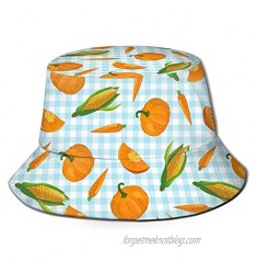 Vegetable Yellow Bucket Hat Corn Beach Sun Cap Multicoloured White Hats Men Women
