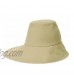 WITHMOONS Vintage Summer Floppy Cotton Plain Bucket Sun Hat ACB1034