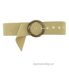 Women genuine Italian Suede Leather Belt  for Dress  Made in France  ANETTE