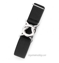 Womens Invisible Belt Comfortable Elastic Adjustable No Show Web Belt Metal Buckle Belt for Men by JASGOOD