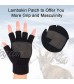 1/2 Pairs Winter Knit Fingerless Gloves Warm Touchscreen Texting Open Finger Gloves with Anti-Slip Leather by Maylisacc