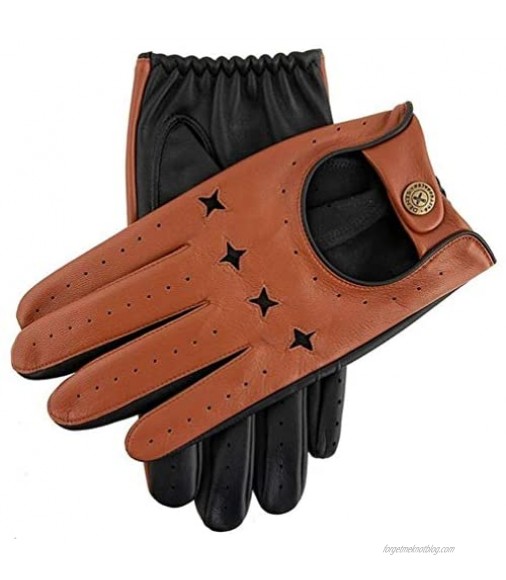 Dents Mens The Suited Racer Touchscreen Driving Gloves - Highway Tan/Black