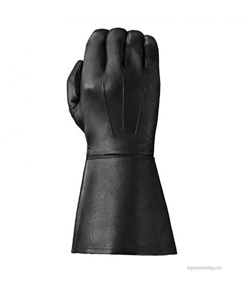 Enforcer Lined Leather Gauntlet Tough Gloves TD660HP