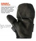 Fingerless Winter Work Glove with Flip Top Mitten Thermal Fleece Lined Ergodyne ProFlex 816 Black Medium