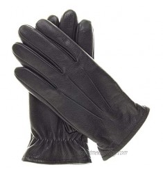Gondola Men's Touchscreen Insulated Leather Gloves by Pratt and Hart