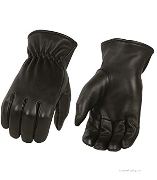 Men's Unlined Deerskin Gloves w/Cinch Wrist - 100% USA Northern Deer (X-Small)