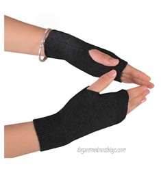 NOVAWO Cashmere Fingerless Gloves Soft Warm Arm Warm Gloves