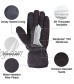 SKYDEER Winter Gloves with Premium Genuine Deerskin Suede Leather and Windproof Polar Fleece (Unisex SD8661T/L Warm 3M Thinsulate Insulation)