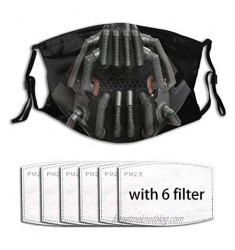 Bane Unisex Dust-Proof Face mask Washable Reusable with 6 Filters