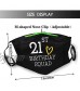 Birthday Face Mask With 2 Pcs Filters Washable Reusable Scarf Balaclava For Men Women &Teenage