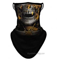 BNKIBN Gaiter Face Mask with Ear Loops Bandana Mask Neck Gaiter Face Scarf Cover Men Women for Sun Dust Wind