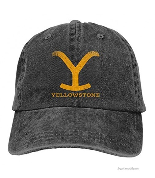 906 Yellowstone Hat Trucker Denim Adjustable Unisex Baseball Cap Sports for Men Women Hats