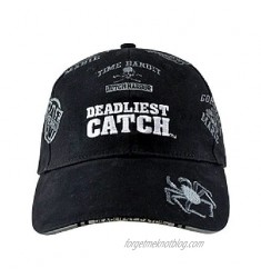 Alaska Black Boat Names Alaskan Deadliest Catch Crabs Ball Cap Hat