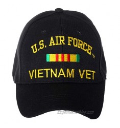 Artisan Owl Officially Licensed Vietnam Veteran Embroidered Adjustable Baseball Cap - US Navy  US Air Force  US Army