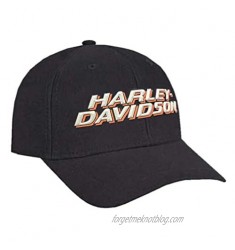 Harley-Davidson Men's 3D H-D Rubberized Script Snap Back Baseball Cap Black