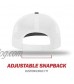 Richardson Unisex 112 Trucker Adjustable Snapback Baseball Cap Split Heather Grey/White One Size Fits Most