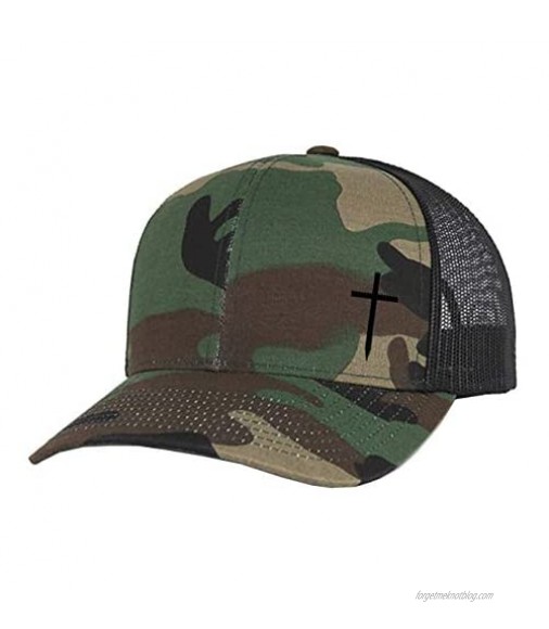 Trenz Shirt Company Christian Embroidered Cross Hat