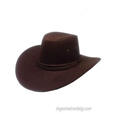 Gossifan Classic Wide Brim Western Cowboy Hats for Women Men