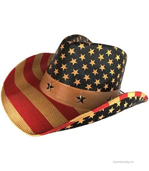 Headchange USA Cowboy Hat 4th of July Independence Western Patriotic American Flag