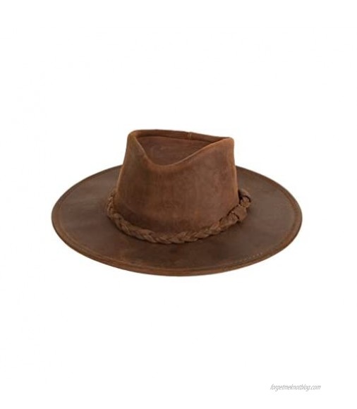 Minnetonka Men's Leather Outback Hat
