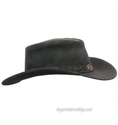Walker and Hawkes - Leather Cowhide Outback Antique Hat