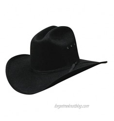 WESTERN EXPRESS All Black Faux Felt Cowboy Hat with Black Band