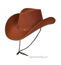 Wicked Costumes Adult Texan Cowboy Hat Brown Fancy Dress Party Accessory Country Western Rancher