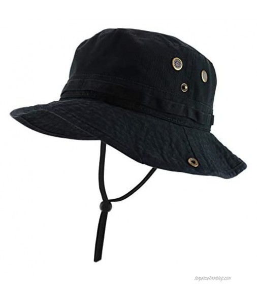 Armycrew Big Oversized Jungle Boonie Bucket Hat with Chin String Fits Upto XXXL